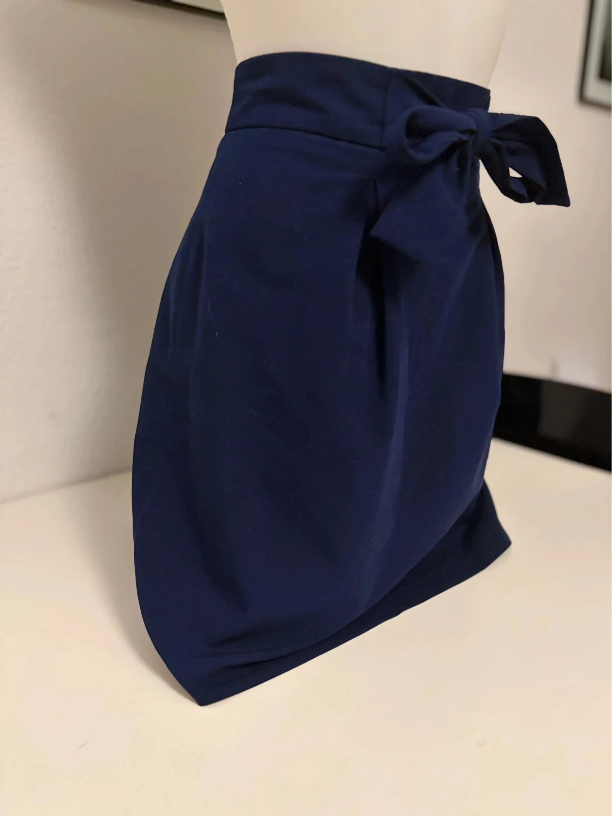 ☀️ Jupe portefeuille bleu marine Faither & Sons – Taille 40 – photo 3
